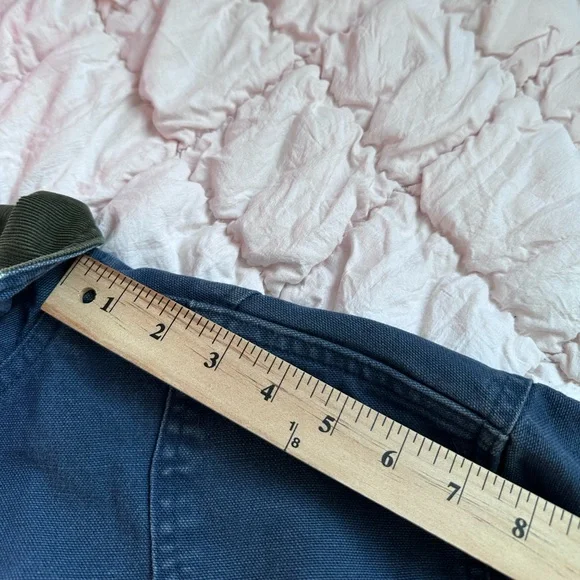 Vintage L.L. Bean Canvas Barn Chore Jacket Navy Men’s L Tall USA H148 - Picture 8 of 9